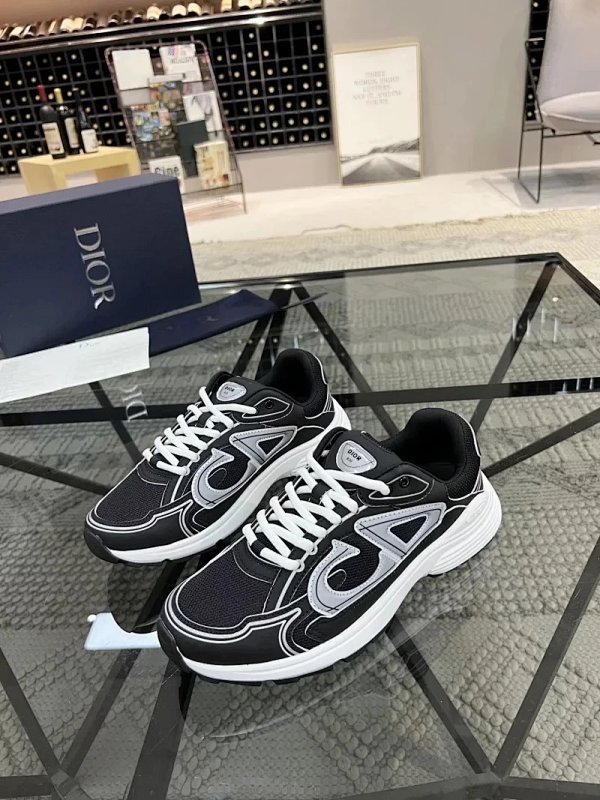 Dior B30 Black White Mesh Shoes