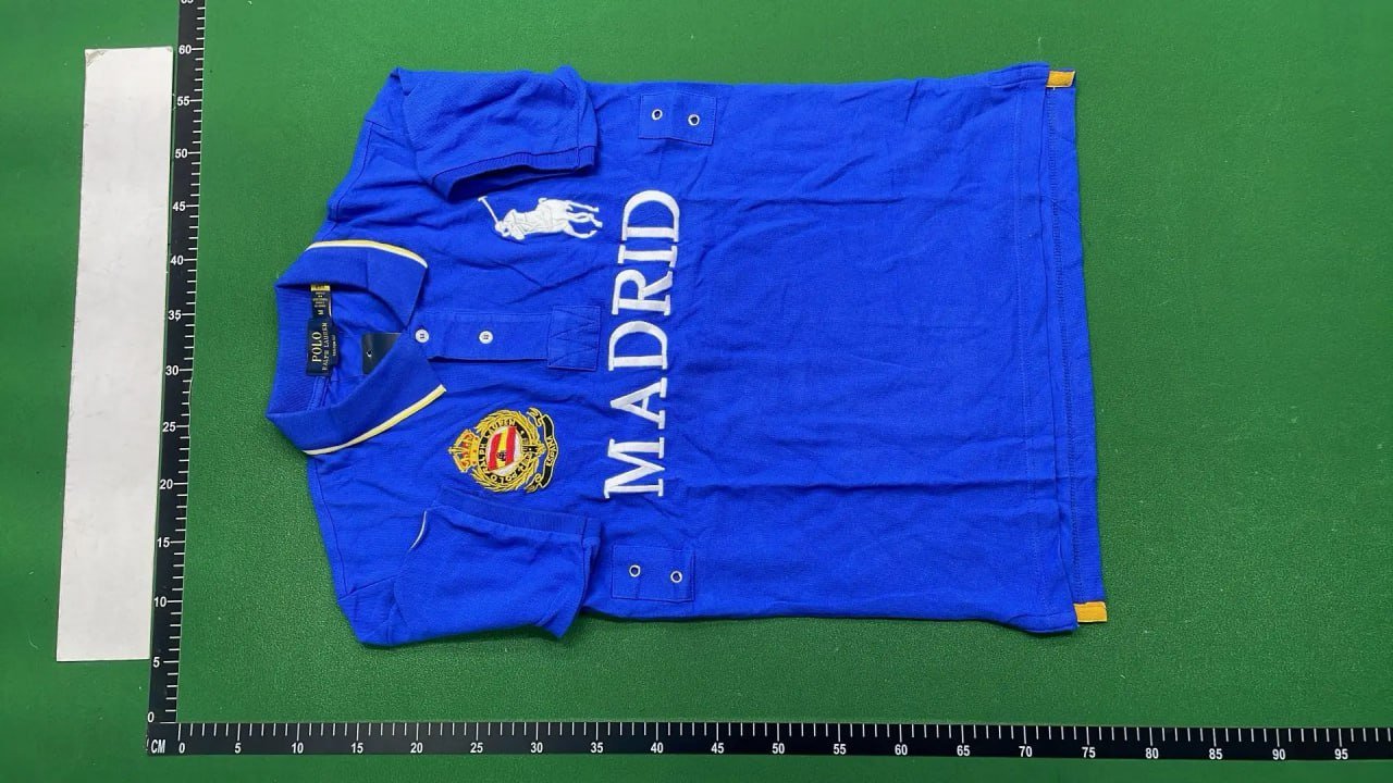 XM Pony Jersey with Lapel and Embroidered City Style Short-Sleeve Top