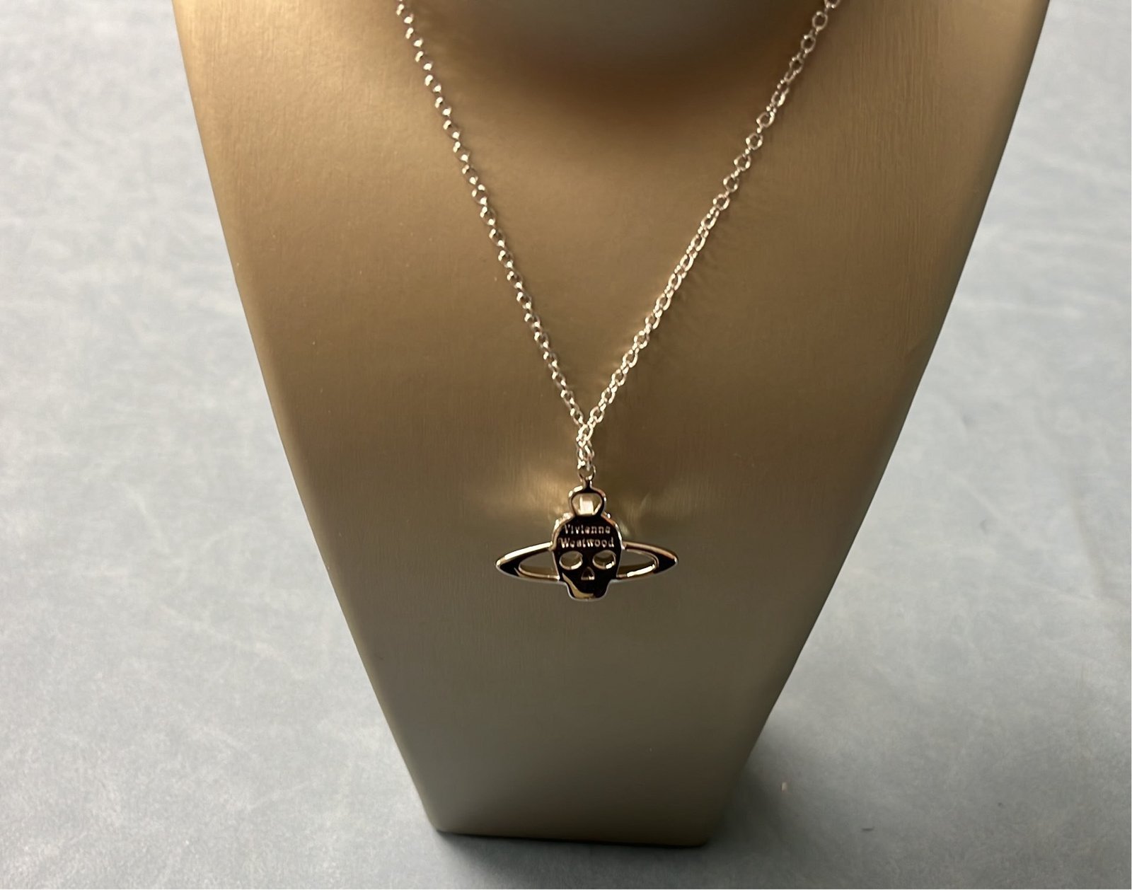 Vivienne Westwood Silver Skull Cross Necklace Set