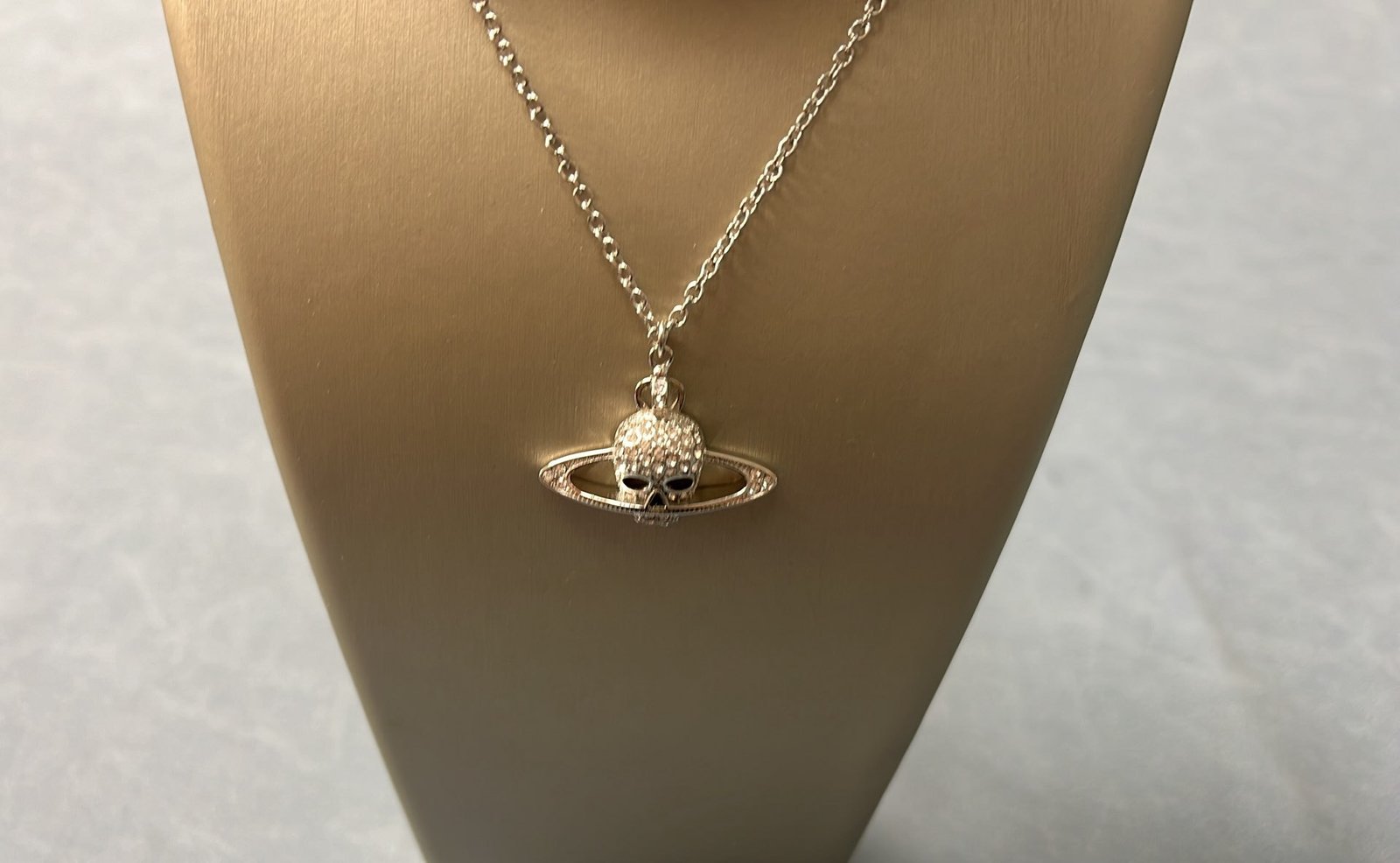 Vivienne Westwood Silver Skull Cross Necklace Set