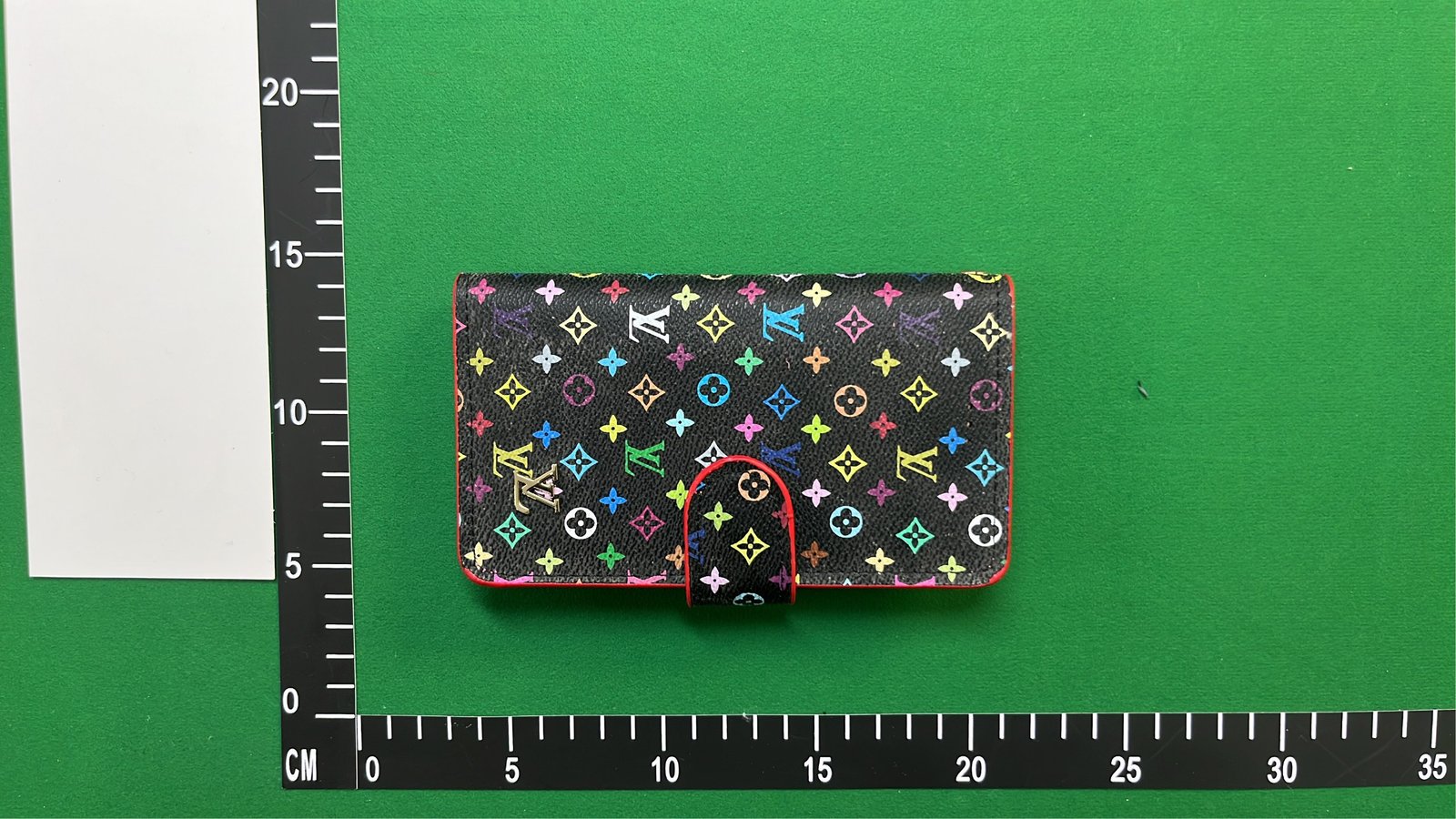  Louis Vuitton Monogram Canvas Wallet with LV Logo