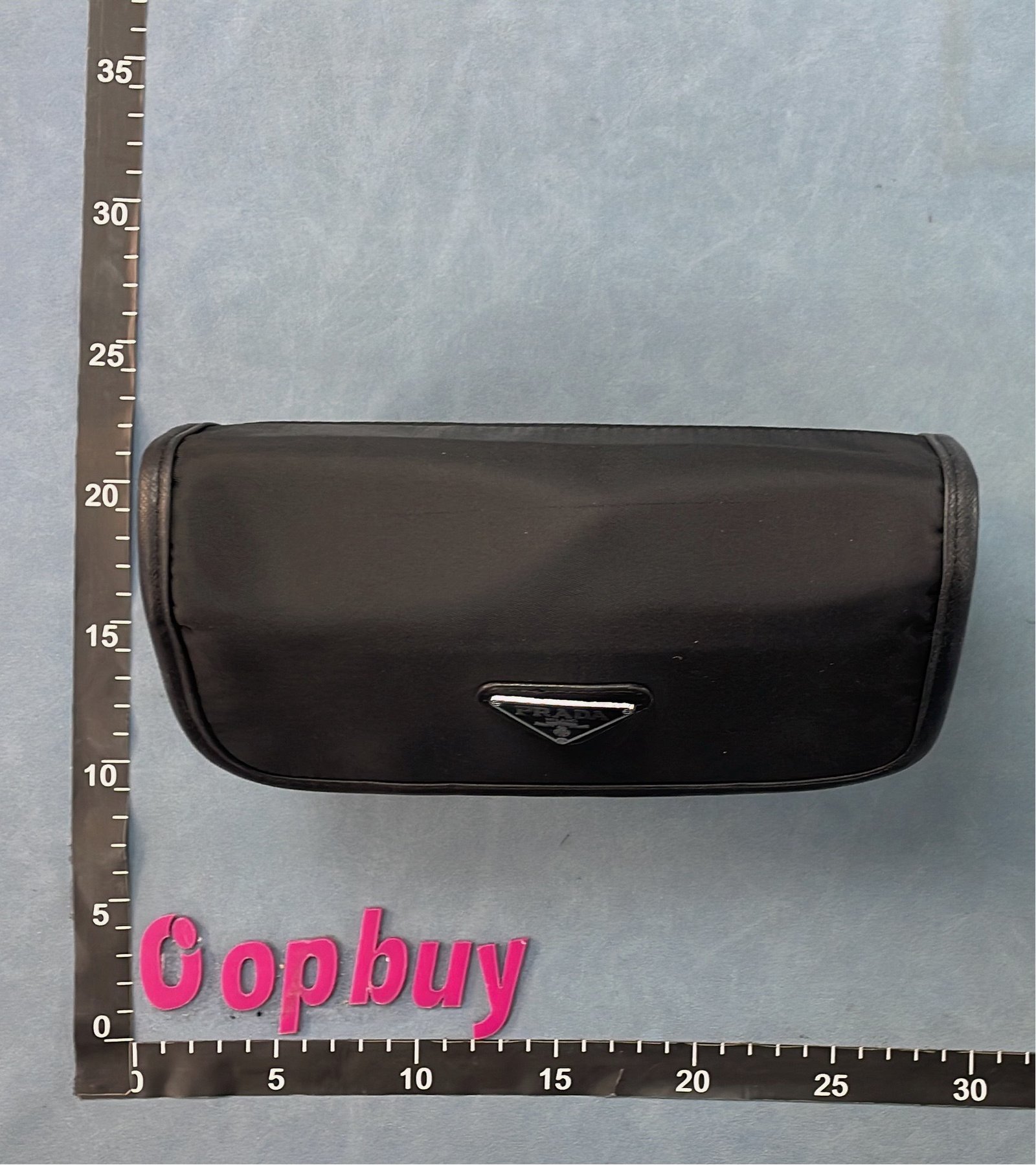 Prada Black Nylon Messenger Bag with Logo Patch