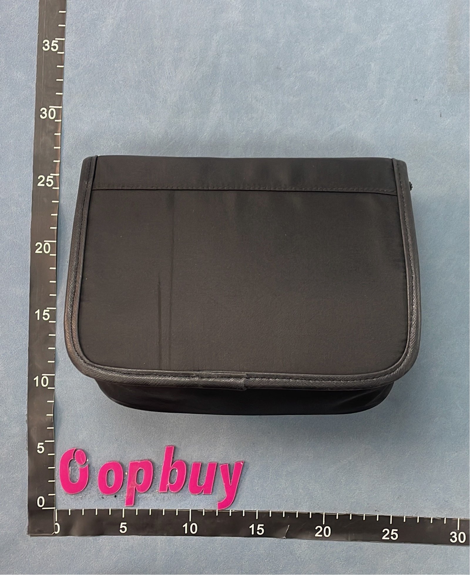 Prada Black Nylon Messenger Bag with Logo Patch