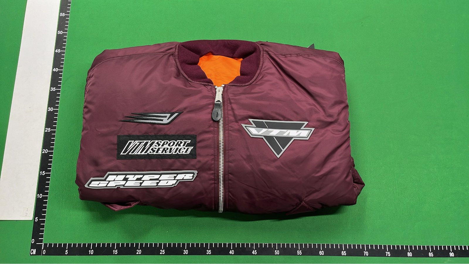 Men's Maroon Bomber Jacket with Reflective Stripes