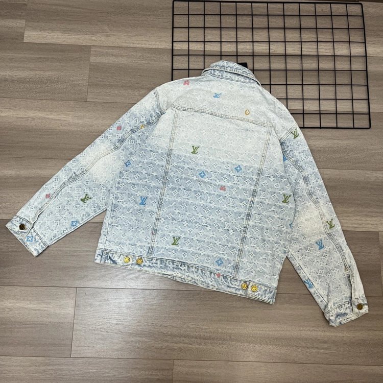 SJSQ-TOP quality embroidered denim jacket, new autumn style, literary and artistic, loose and slimming long-sleeved denim jacket.