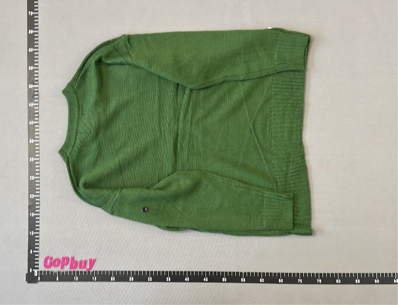 Stone Island Green Crewneck Sweater with Logo Patch