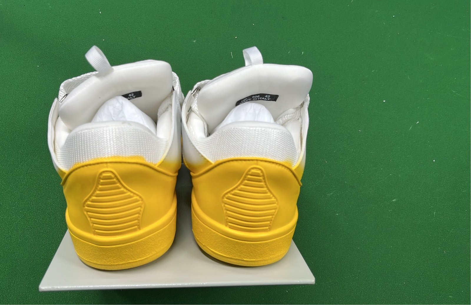 LANVIN Paris Fashion Sneakers with Zigzag Straps