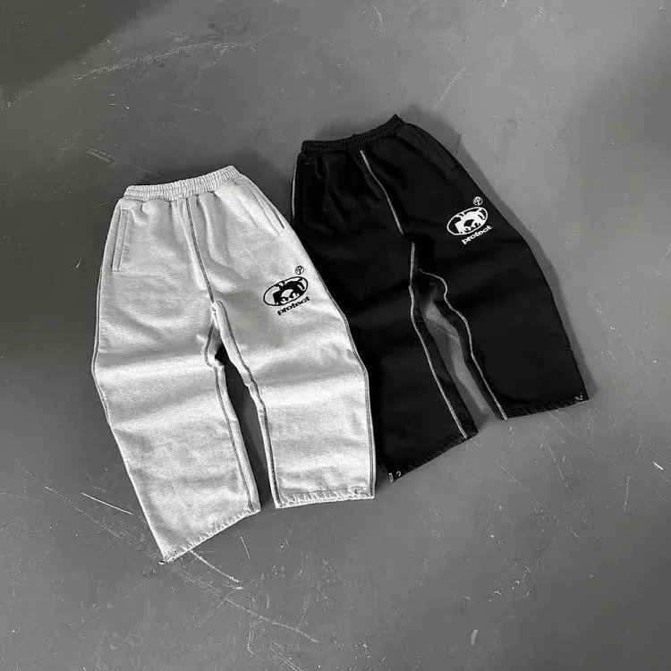 Protect Loose straight unisex fashion casual sweatpants