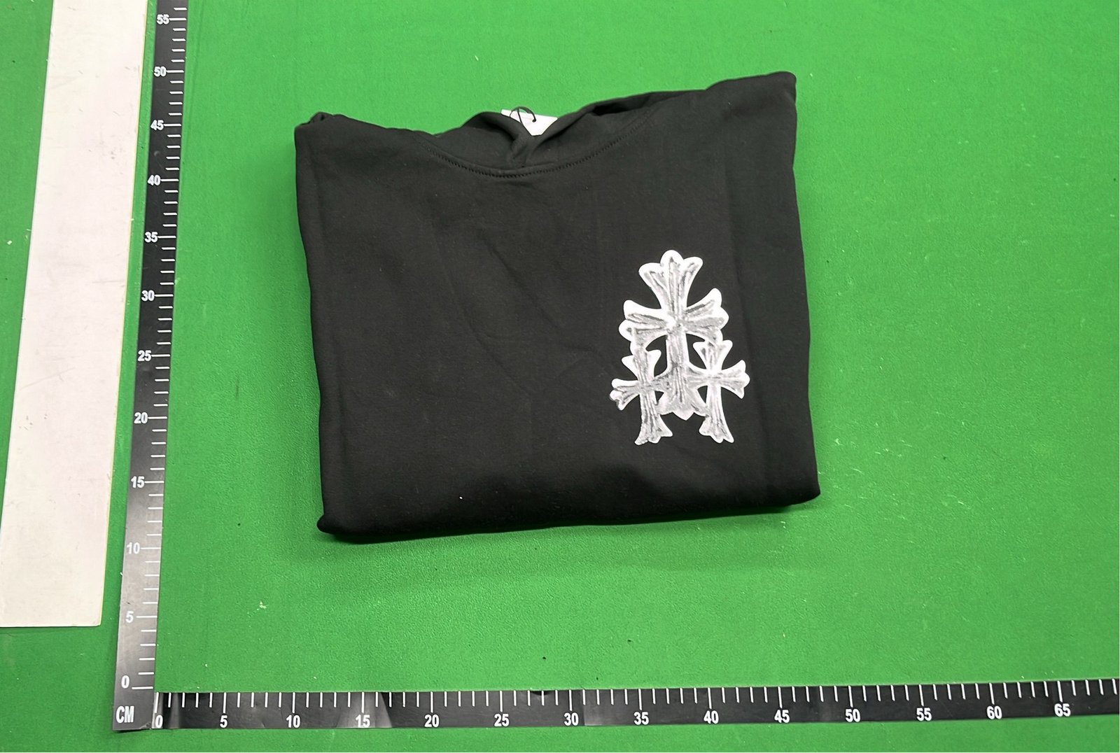  Chrome Hearts Black Hoodie with Purple Embroidery