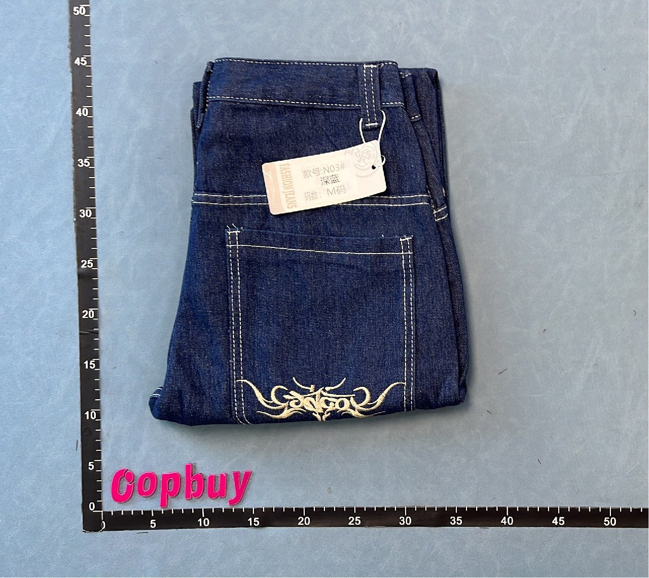 Men's Black Denim Pants with Skull Design Fashion Streetwear